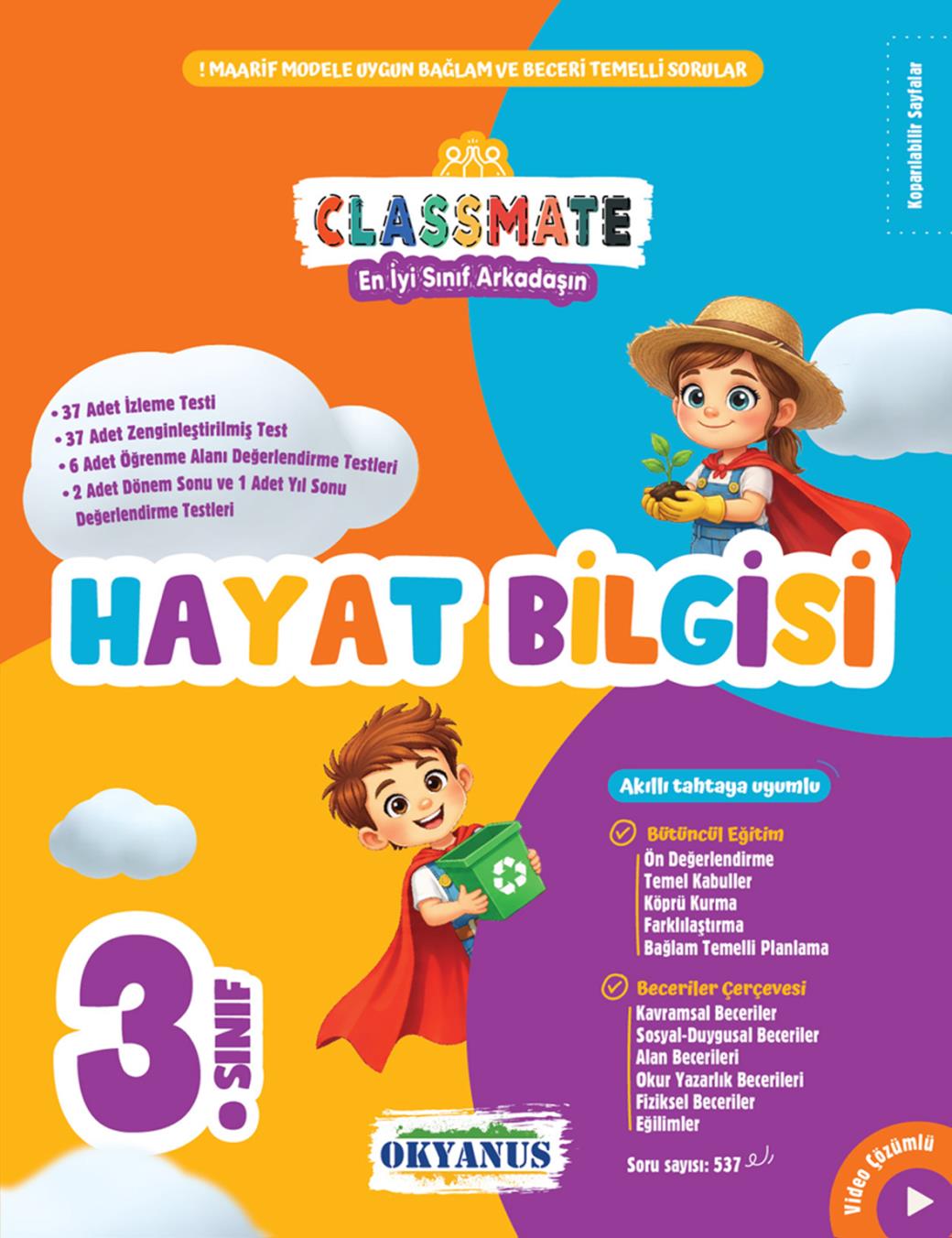 3. Sınıf Classmate Hayat Bilgisi Soru Bankası